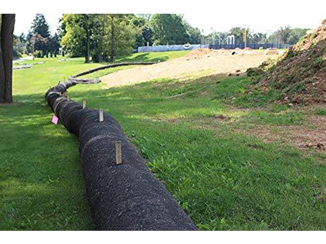 Home and Country USA Silt Sock Sediment and Erosion Control Management for Storm-Water Management, Drainage Protection- 18' width x 10' length