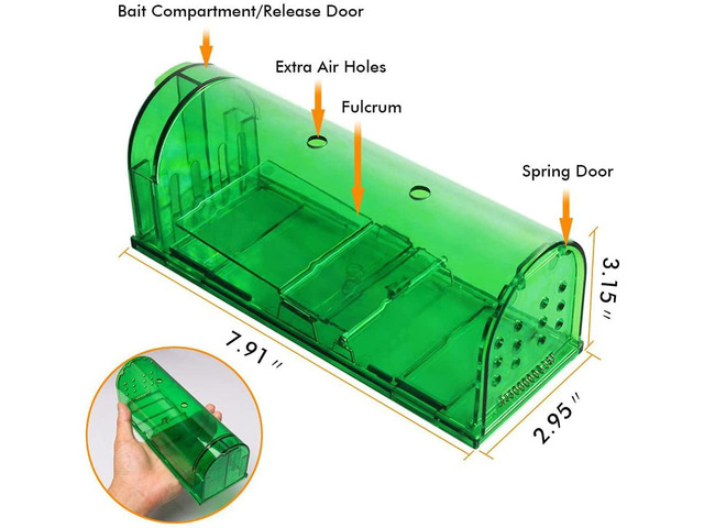 Home and Country USA Humane Mouse Trap. Our Catch and Release Mouse Traps are Designed as a Live Mouse and Rat Trap for Those who Want to Remove...