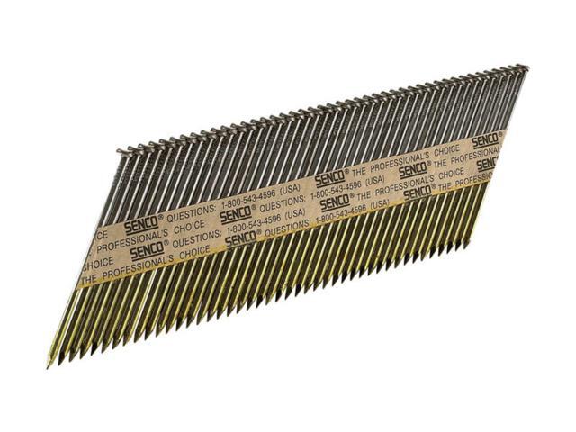 SENCO KC27APBX Collated Framing Nail, 3 in L, Bright, Clipped Head, 34 Degrees,