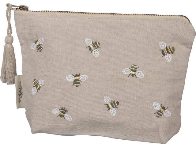 Primitives by Kathy 100193 Embroidered Zipper Pouch Small Bee You Tiful