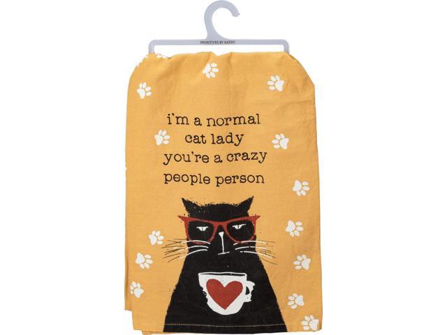 Normal Cat Lady Dish Towel