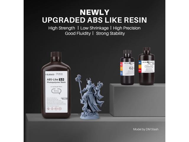 ELEGOO ABS-Like 3D Printer Resin 3.0, 405nm UV-Curing Photopolymer Resin for LCD/DLP 3D Printing, with Enhanced Strength and Toughness, High...