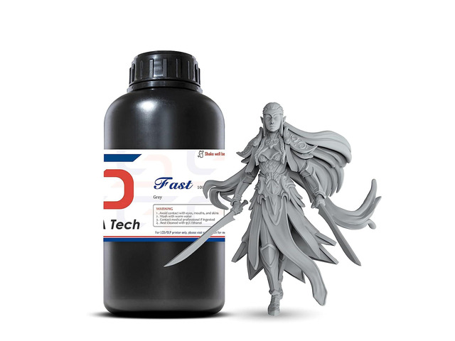 Siraya Tech Fast ABS-Like 3D Printer Resin 405nm UV-Curing Non-Brittle High Precision 3D Printing Liquid Standard Photopolymer Resin for LCD DLP 3D...