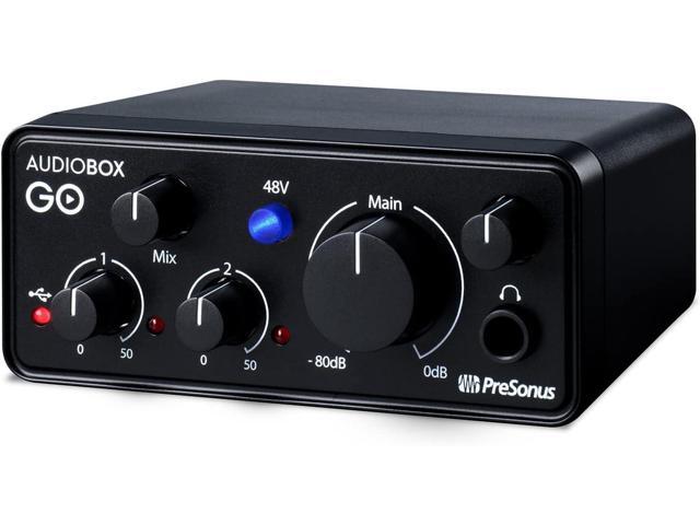 PreSonus AudioBox GO USB-C Audio Interface for music production with Studio One DAW Recording Software, Music Tutorials, Sound Samples and...