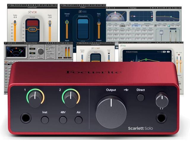 Focusrite Scarlett Solo (4th Gen) USB Audio Interface and Waves Musicians 2 Bundle