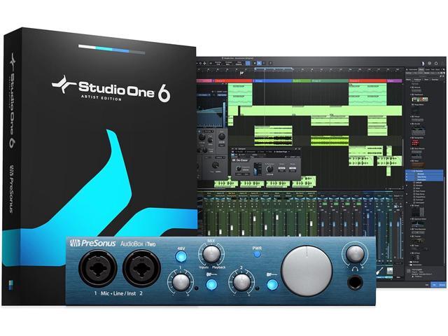 PreSonus AudioBox iTwo 2x2 USB/iPad Audio Interface with Studio One Artist and Ableton Live Lite DAW Recording Software