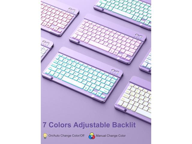 iPad 9th Generation Case with Keyboard 10.2 Inch - Backlit Wireless Detachable Folio Cover with Pencil Holder for iPad 8th Gen / 7th Gen/iPad Pro...