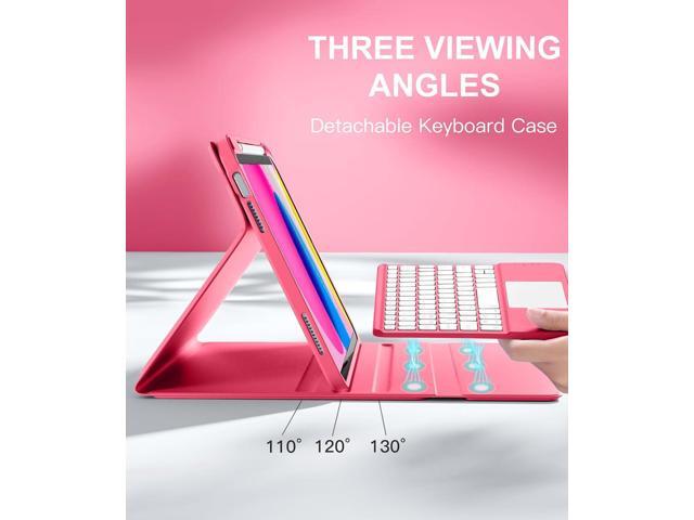 For iPad 10th Generation Case with Keyboard (10.9', 2022), Smart Keyboard Folio Cover with Pencil Holder, Multi-Touch Trackpad, 7 Color Backlit,...