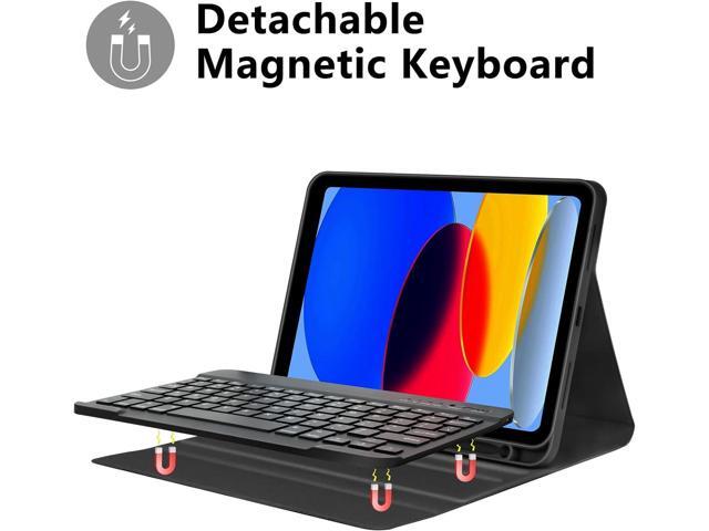COO Keyboard Case for iPad 10th Generation (2022), Wireless Detachable Keyboard with Premium Protective Cover with Pencil Holder for Apple iPad...