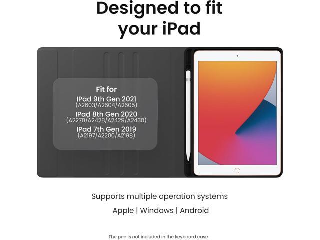 iPad 9th Generation Case With Keyboard 10.2'- 9th Generation iPad Case With Keyboard - Premium iPad Keyboard Case 9th Generation for iPad...