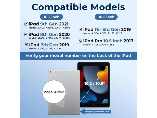 iPad 9th/8th/7th Generation Keyboard Case 10.2 inch 2021/2020/2019, iPad Pro 10.5-inch Case with Keyboard,iPad Air 3 2019, 7 Color Backlit...