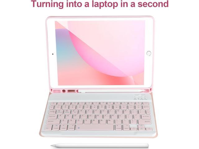 Keyboard Case for iPad 9/8/7th Gen 10.2,Case with Keyboard ipad 10.2 inch,Keyboard for iPad 9th Gen,Detachable Bluetooth Keyboard for iPad 10.2...