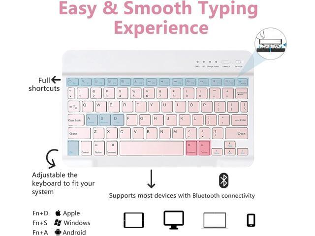 MMK iPad 10th Generation Case with Keyboard 10.9' 2022, iPad Keyboard10th Generation Case for (A2757/A2777/A2696), iPad Case with Detachable...