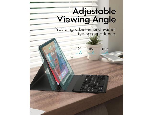 iPad Keyboard Case for iPad Pro 12.9 inch (3rd, 4th, 5th, 6th Generation) - Wireless Detachable - with Pencil Holder for 2022 iPad Pro 12.9, Black