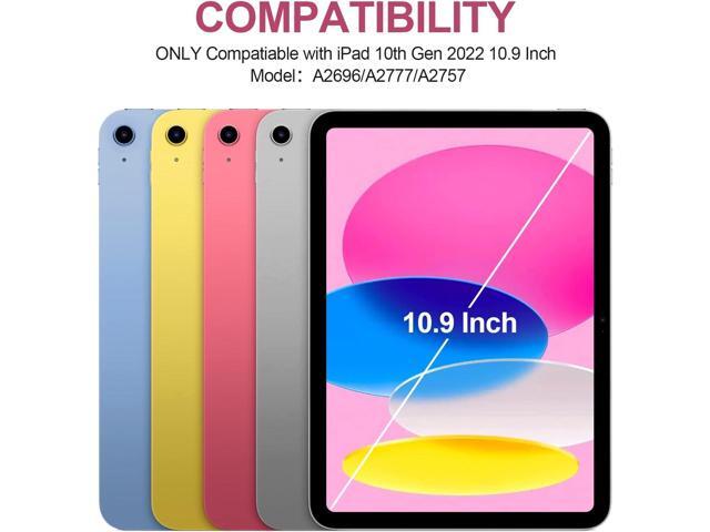 iPad 10th Generation Case with Keyboard,Keyboard Case for iPad 10th Gen 2022 10.9Keyboard for iPad 10th Gen with Pencil Holder,Detachable Bluetooth...