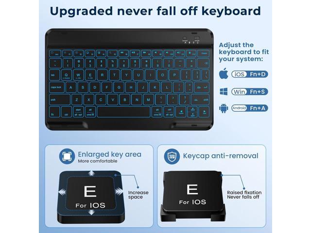 iPad 9th/8th/7th Generation Keyboard Case 10.2 inch 2021/2020/2019, iPad Pro 10.5-inch Case with Keyboard,iPad Air 3 2019, 7 Color Backlit...