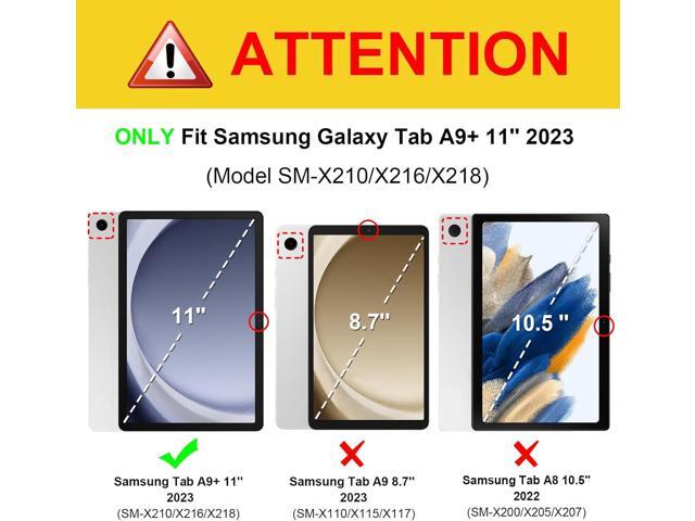 Keyboard Case for Samsung Galaxy Tab A9 Plus/A9+ 5G 11 Inch 2023 Model (SM-X210/X216/X218), Slim Lightweight Stand Cover with Magnetically...