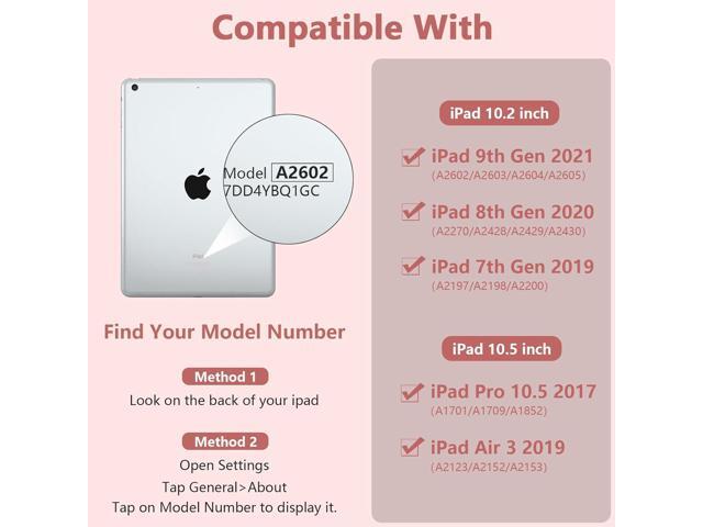 For iPad 9th Generation Keyboard Case 10.2'2021/(8th Gen) 2020/(7th Gen)2019,7 Colors Backlit Keyboard Case for iPad 10.2' /iPad Air 3 10.5'(3rd...