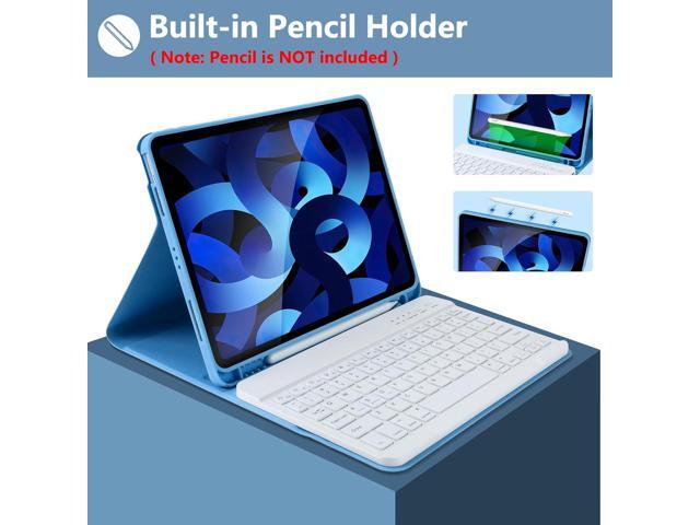 iPad Air 5th/4th Generation Case with Keyboard, Keyboard Case for iPad Air 11-inch (M2) 2024/iPad Pro 11 2018, Detachable Bluetooth Keyboard Tablet...