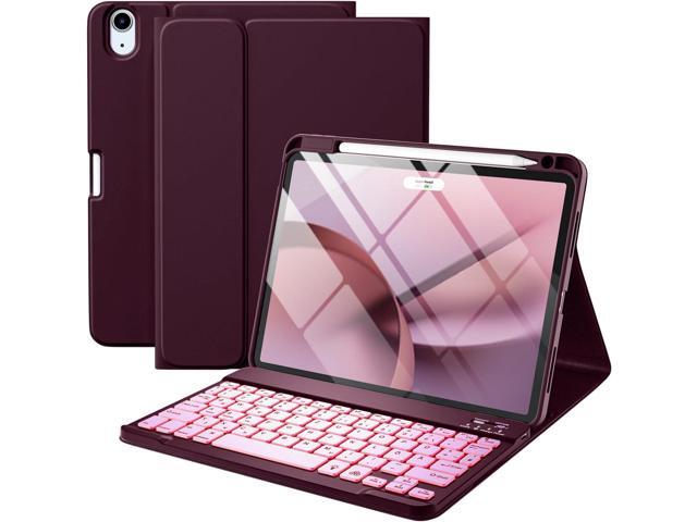 For iPad Air 11 M2 & iPad Air 5th 4th Generation Case with Keyboard - Folio Keyboard Cover with Pencil Holder for iPad Air 11-inch 2024, iPad Air 5...