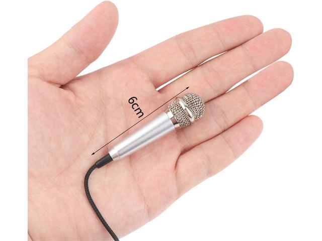 4Pcs Mini Microphone with Omnidirectional Stereo Mic for Voice Recording, Portable Microphone Chatting and Singing Compatible with Smartphone