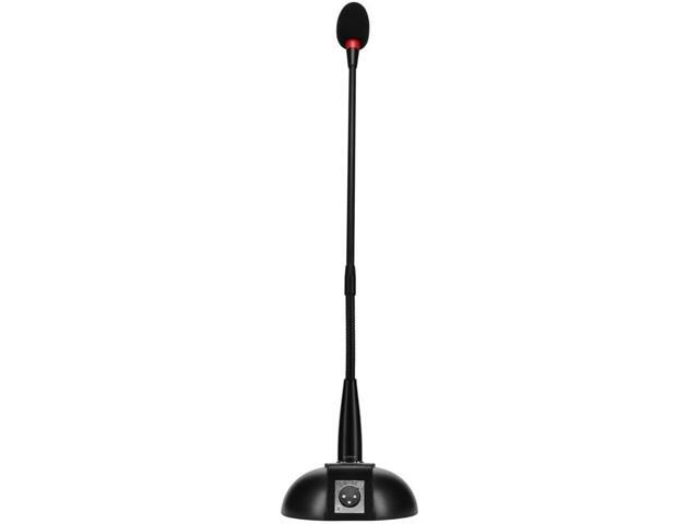 Monoprice Commercial Audio Desktop Paging Microphone with On/Off Button (No Logo),Black