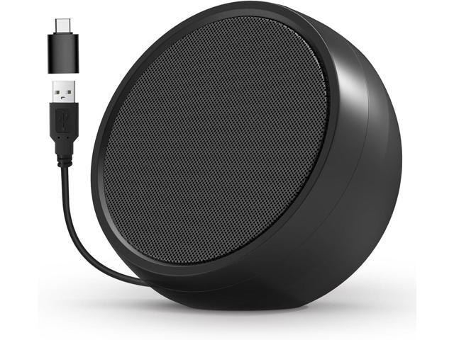 USB Computer Speaker for Laptop, PC, External Speakers for Desktop Computer, Crystal Clear Sound, Rich Bass, Loud Volume, Direct Control,...