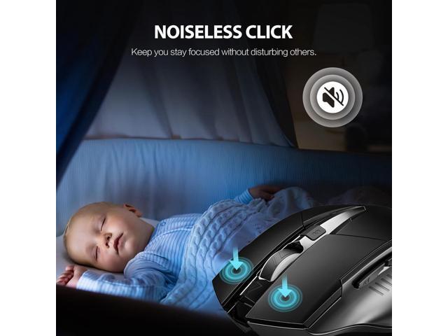 INPHIC Wireless Mouse 700mAh Large Ergonomic Rechargeable 2.4G Optical PC Laptop Cordless Mice with USB Nano Receiver, for Windows Computer Office,...