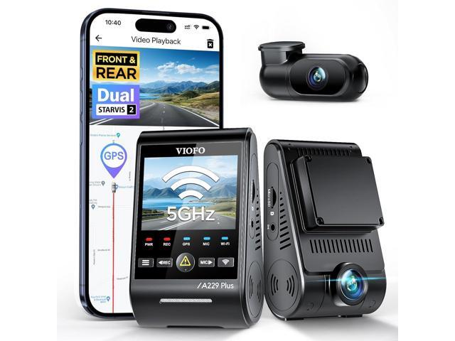 VIOFO A229 Plus Dash Cam Front and Rear, Dual STARVIS 2 Sensors, 2 Channel HDR, 1440P+1440P Voice Control Car Dash Camera, 5GHz Wi-Fi,...