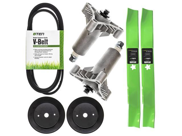 Photos - Lawn Mower Accessory 8TEN Parts 8TEN 42 inch Deck Heavy Duty Spindle Blade Belt Pulley Kit for Husqvarna L 