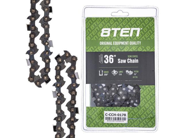 Photos - Power Saw 8TEN Parts 8TEN Semi Chisel Chainsaw Chain 36 Inch.050 3/8 114DL for Stihl MS 390 440 