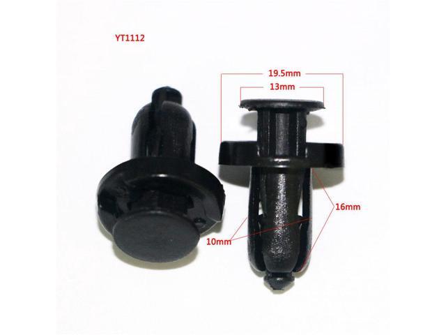 Paiying 200pcs Black Plastic Mixed Fastener Clip Vehicle Car Bumper Door Panel Fender