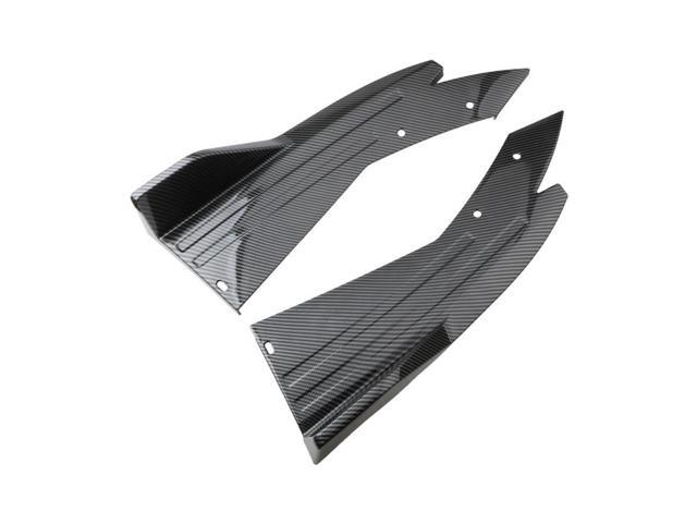 Acaigel 2x Car Rear Bumper Side Blade Splitter Diffuser Winglet Wing Carbon Fiber Style