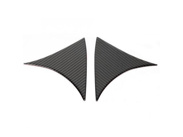 Paiying 2PC Carbon Fiber Rear Window Spoiler Side Wing Cover For Mazda 3 Axela 2014-2018