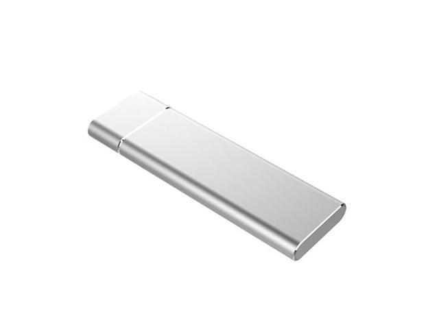 1X Portable Aluminum Alloy Silver 1TB External Ultra Slim Hard Drive Type-C USB