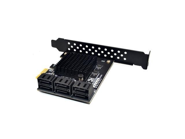 PCIE to SATA Card Expansion Adapter 6 Port SATA III 6G for SSD HDD IPFS Mining