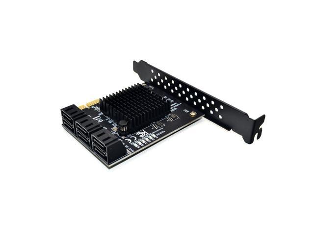PCIE to SATA Card Expansion Adapter 6 Port SATA III 6G for SSD HDD IPFS Mining