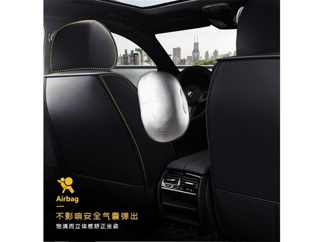 Acaigel 6D PU Leather Car Seat Cover Set Full Surrounded Front+Rear Pad for BMW US Stock