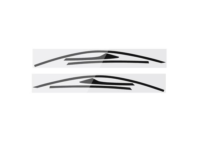 Acaigel Glossy Black Door Window Upper Frame Wrap Cover Trim For Honda Accord 2018-2020
