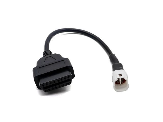 Yingshan Diagnostic 4 Pin to OBD2 OBDII Cable Harness Adapter for Yamaha