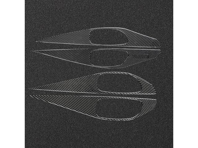 Paiying For Infiniti Q50 14-19 A-Style Carbon Fiber Black Interior Door Panel Cover Trim