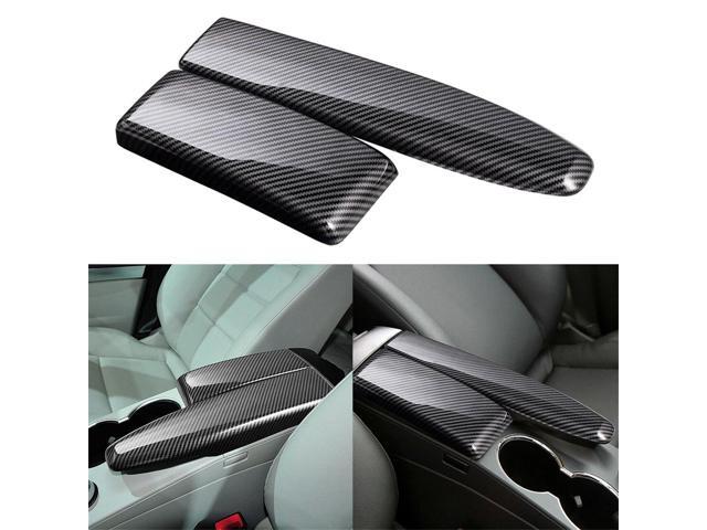 Acaigel 2X Abs Carbon Fiber Look Center Armrest Box Panel Cover For Benz C W204 E W212