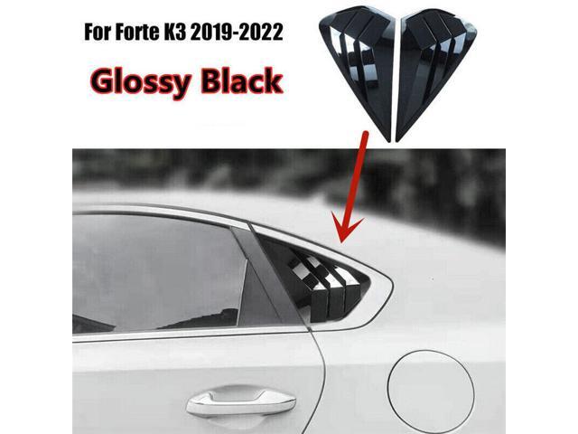 Paiying Glossy Black Car Side Vent Window Scoop Louver Cover Trim For Kia Forte K3 19-22