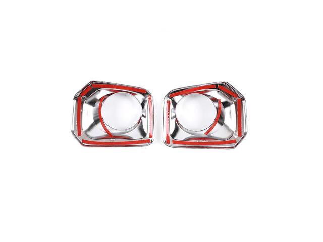 Yingshan Front Bumper Grille Chrome Fog Light Covers Trims For 2016-2023 Toyota Tacoma