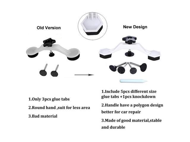 Paiying Bridge Glue Puller Car Body Pops a Dent Paintless Dent Repair Tools Kits with 5pcs Glue Tabs