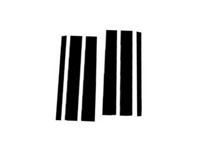 Acaigel 6pcs Set Door Trim Pillar Posts Glossy Black Cover For Honda Odyssey 2005 - 2010