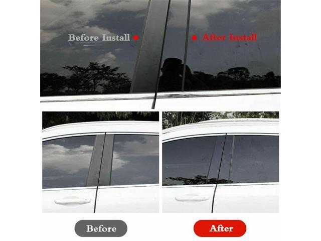 Paiying 6pcs Set Door Trim Pillar Posts Glossy Black Cover For Honda Odyssey 2005 - 2010