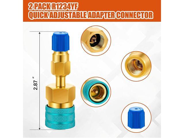 Paiying R1234yf Quick Couplers Kit Quick Coupler Adapter for Car Conditioner AC Charging