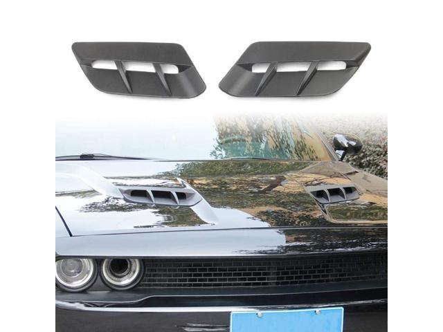 Yingshan Black Hood Scoop Air Vent Inlet Decor Molding Cover for Dodge Challenger 2015-23
