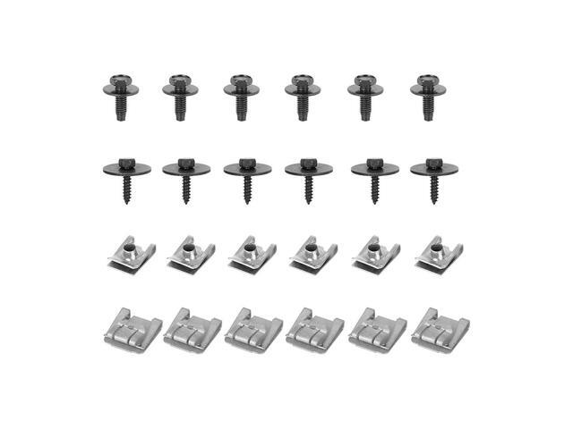 Paiying 24Pcs Under Engine Cover Undertray Clips Screws For Mercedes Benz W203 W204 W211